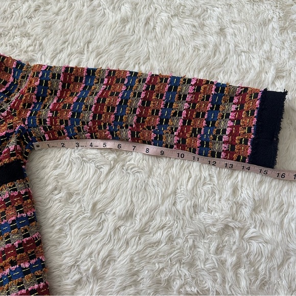 Zara Jacket Textured Cardigan Cropped Blazer Bloggers Favorite Multicolor Sz XS - Picture 13 of 13